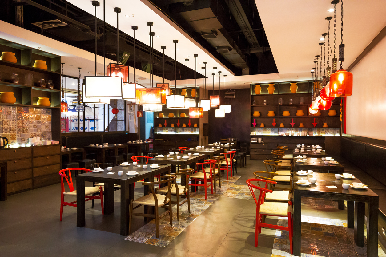 Sala de un restaurante asiatico